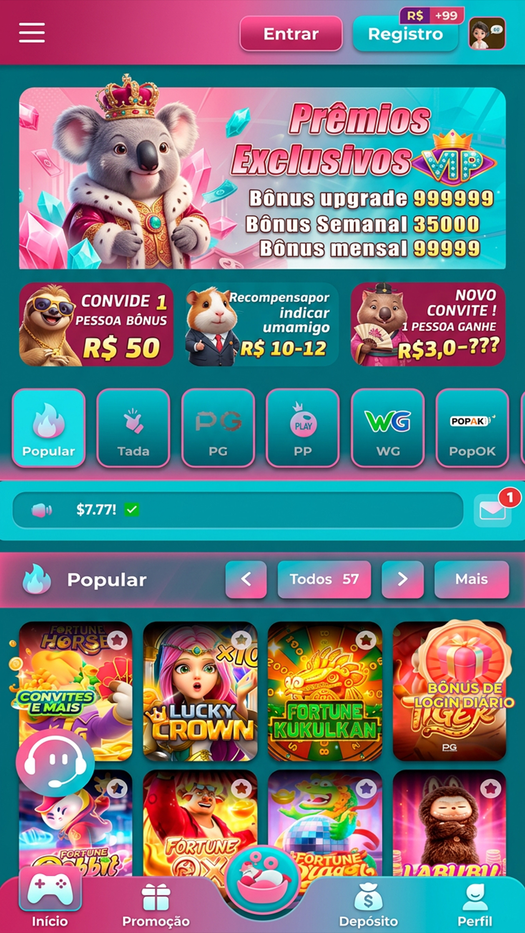 api de jogos de cassino 